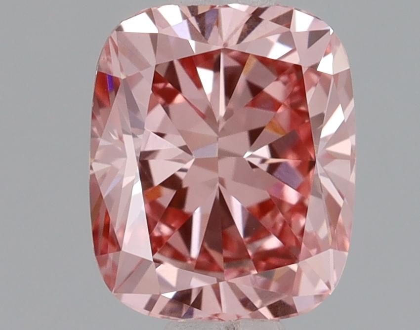 0.76 Ct. Fancy Intense Pink Cushion Lab Grown Diamond