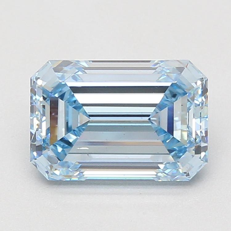 3.05 Ct. Fancy Intense Blue Emerald Lab Grown Diamond