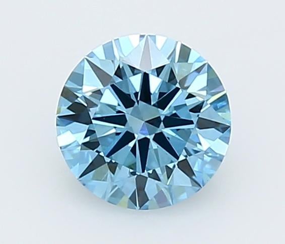 1.0 Ct. Fancy Vivid  Blue Round Lab Grown Diamond