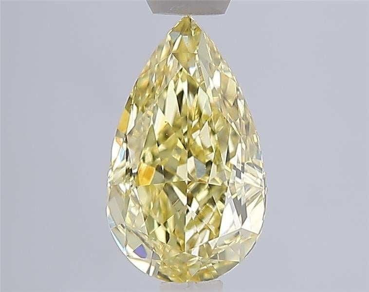 1.58 Ct. Fancy Intense  Yellow Pear Lab Grown Diamond
