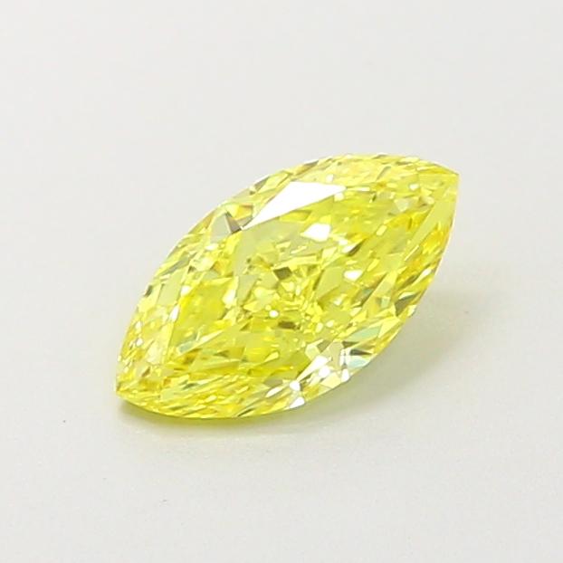 0.50 Ct. Fancy Intense  Yellow Marquise Lab Grown Diamond