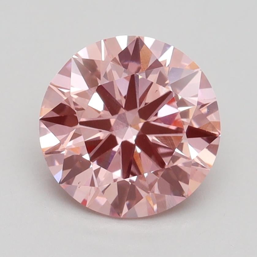 1.84 Ct. Fancy Vivid Pink Round Lab Grown Diamond
