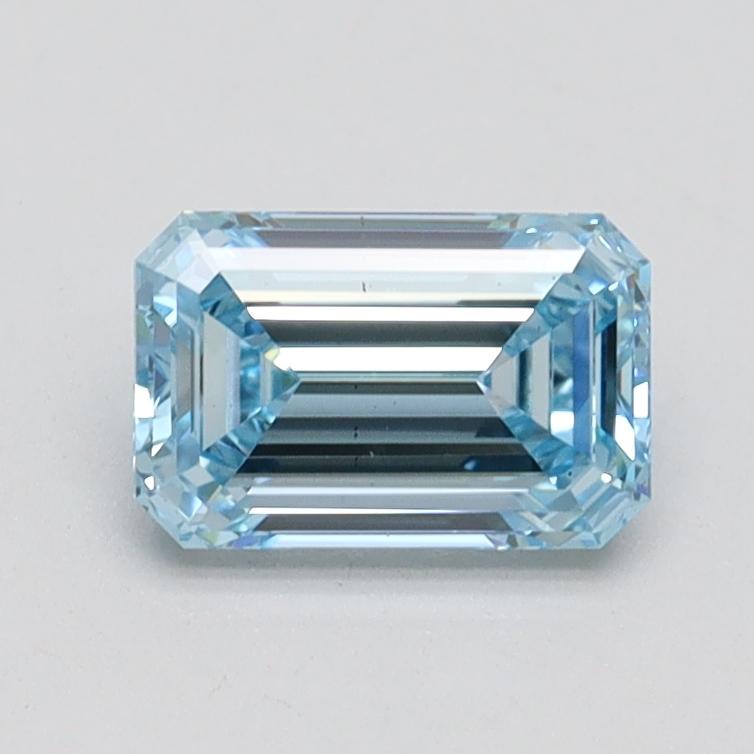 0.94 Ct. Fancy Intense Blue Emerald Lab Grown Diamond