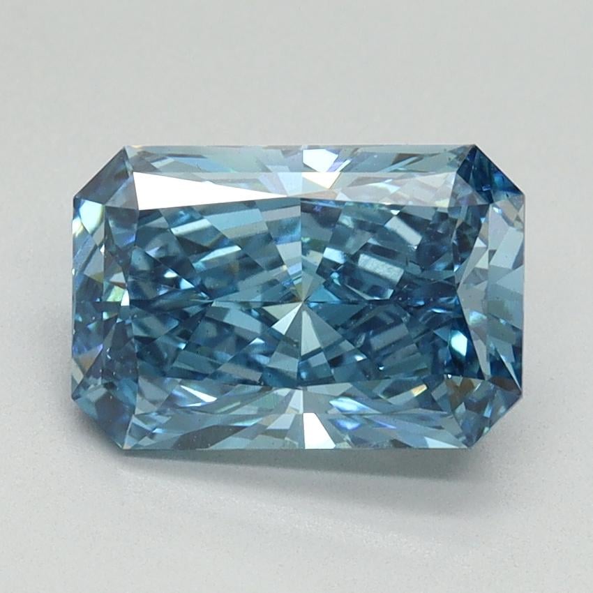 2.01 Ct. Fancy Vivid Blue Radiant Lab Grown Diamond