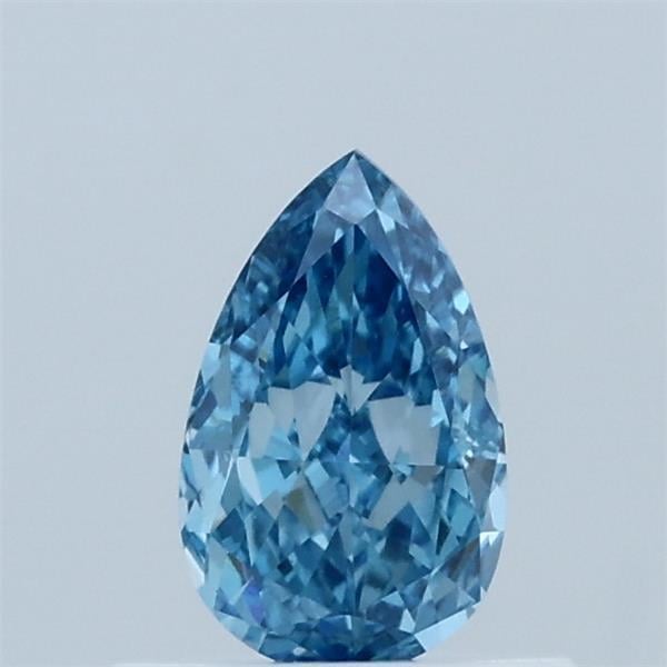 0.57 Ct. Fancy Vivid Blue Pear Lab Grown Diamond
