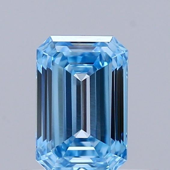 0.56 Ct. Fancy Vivid  Blue Emerald Lab Grown Diamond
