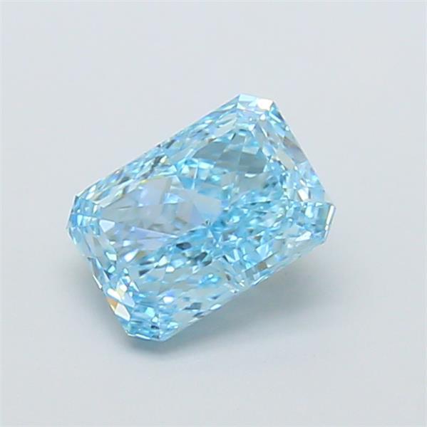 1.15 Ct. Fancy Vivid  Blue Radiant Lab Grown Diamond