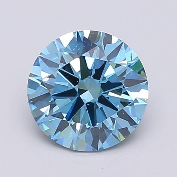 1.85 Ct. Fancy Vivid  Blue Round Lab Grown Diamond
