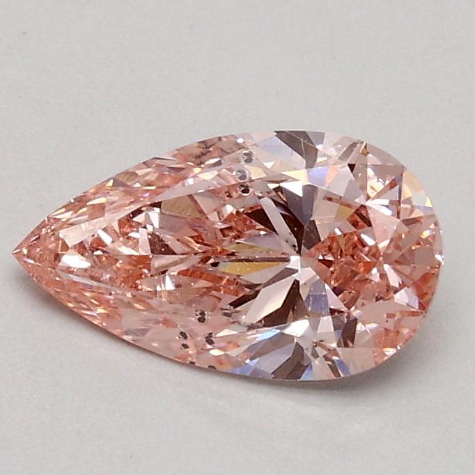 0.52 Ct. Fancy Intense Pink Pear Lab Grown Diamond