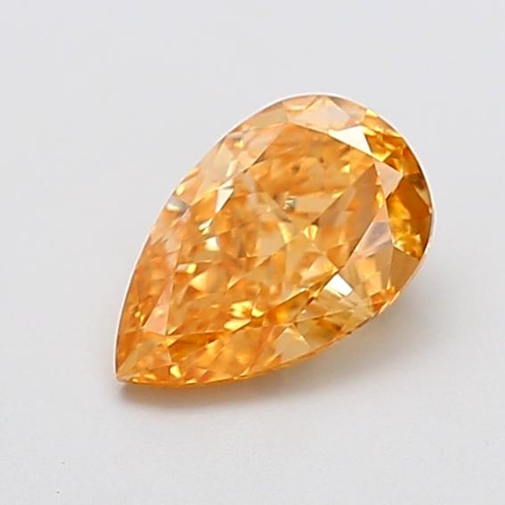 1.35 Ct. Fancy Intense Yellowish Orange Pear Lab Grown Diamond
