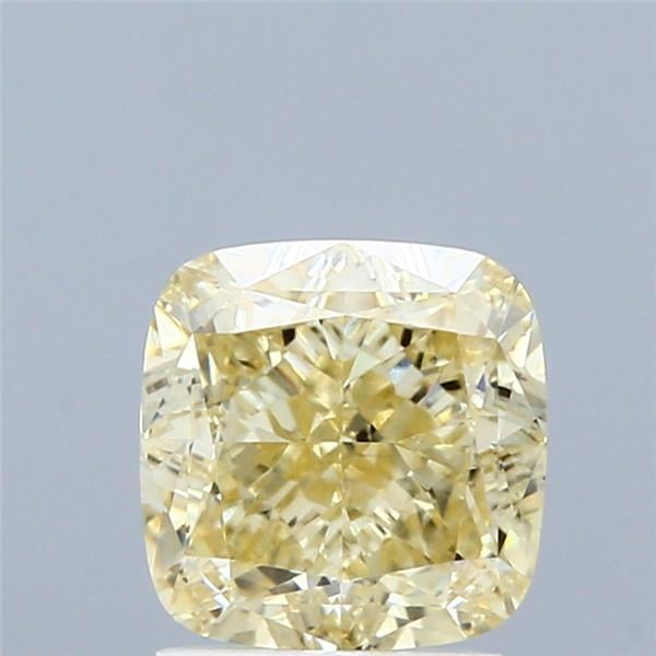 2.21 Ct. Fancy Light Yellow Cushion Lab Grown Diamond
