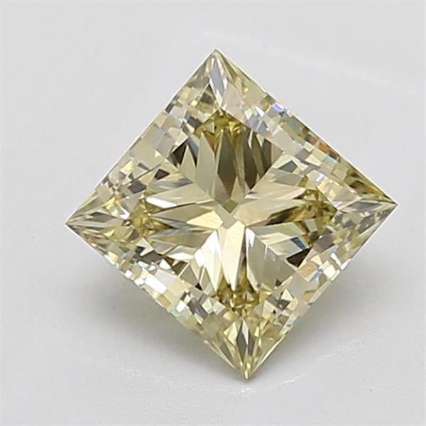 2.05 Ct. Light Yellow Princess Lab Grown Diamond