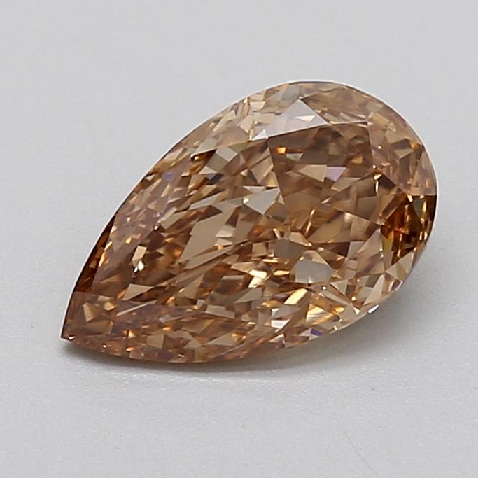 1.26 Ct. Fancy Light  Brown Pear Lab Grown Diamond