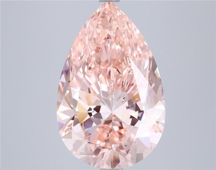 5.03 Ct. Fancy Vivid Pink Pear Lab Grown Diamond
