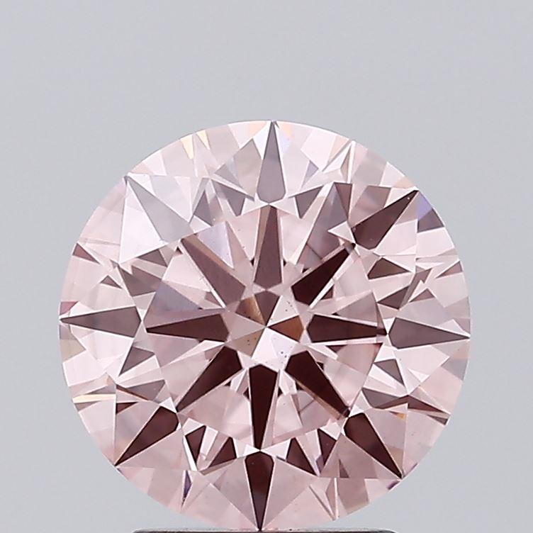 2.37 Ct. Fancy Vivid Pink Round Lab Grown Diamond