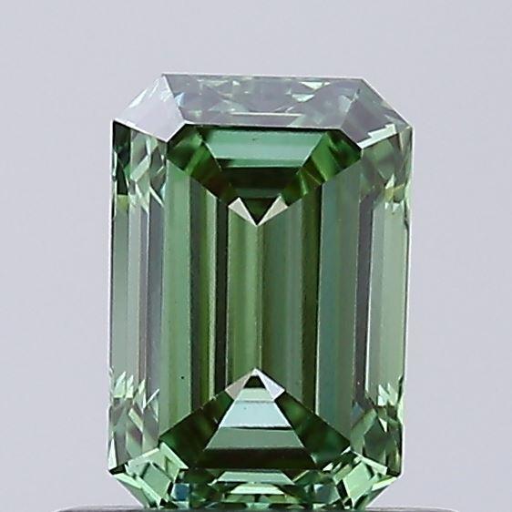 0.62 Ct. Fancy Vivid Green Emerald Lab Grown Diamond