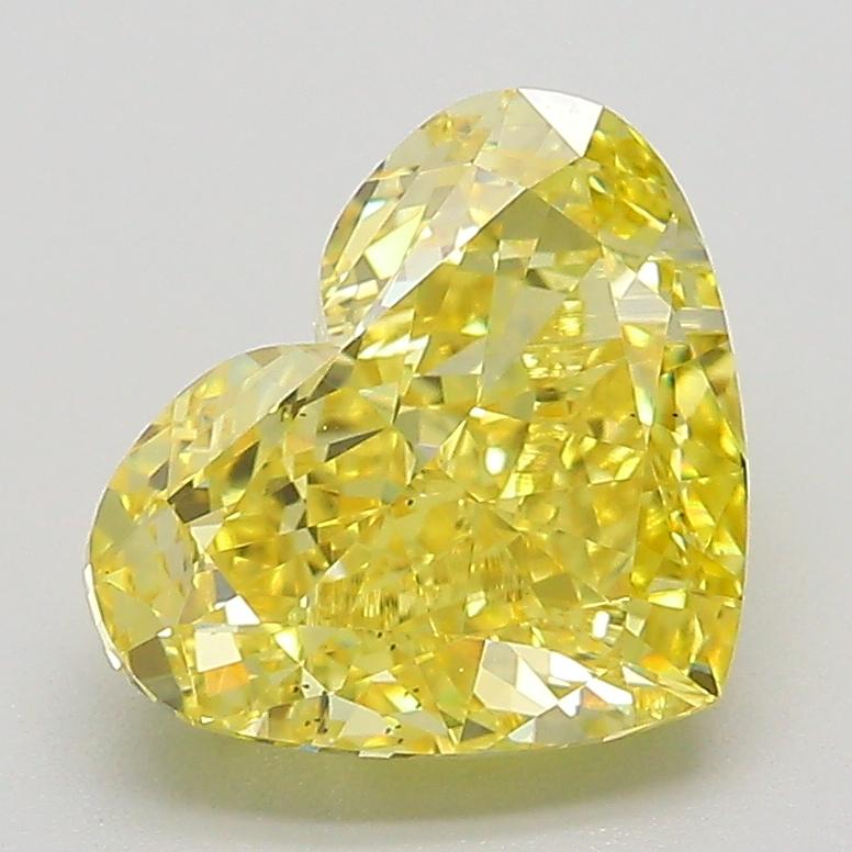 2.53 Ct. Fancy Vivid  Yellow Heart Lab Grown Diamond