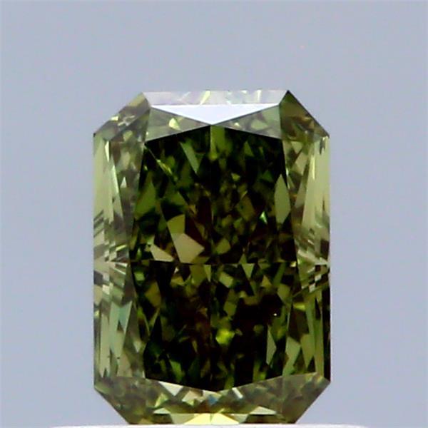 0.60 Ct. Fancy Vivid Green Radiant Lab Grown Diamond