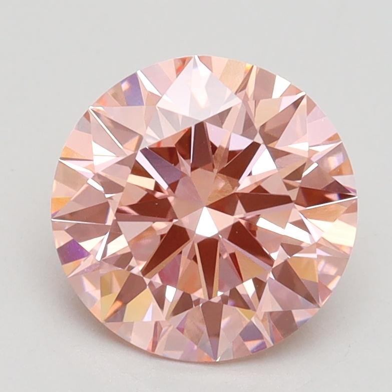 2.01 Ct. Fancy Intense Pink Round Lab Grown Diamond