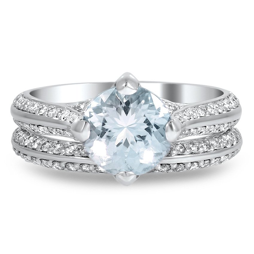 Modern Aquamarine Vintage Ring