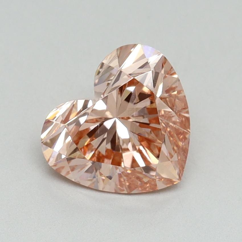 1.56 Ct. Fancy Intense Pink Heart Lab Grown Diamond