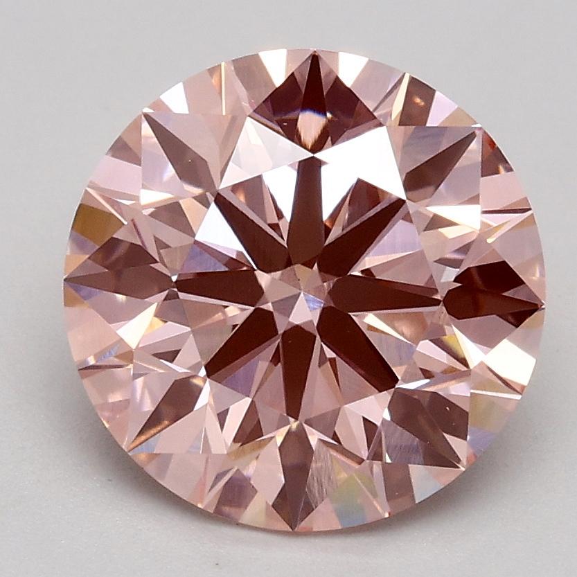2.22 Ct. Fancy Intense Pink Round Lab Grown Diamond