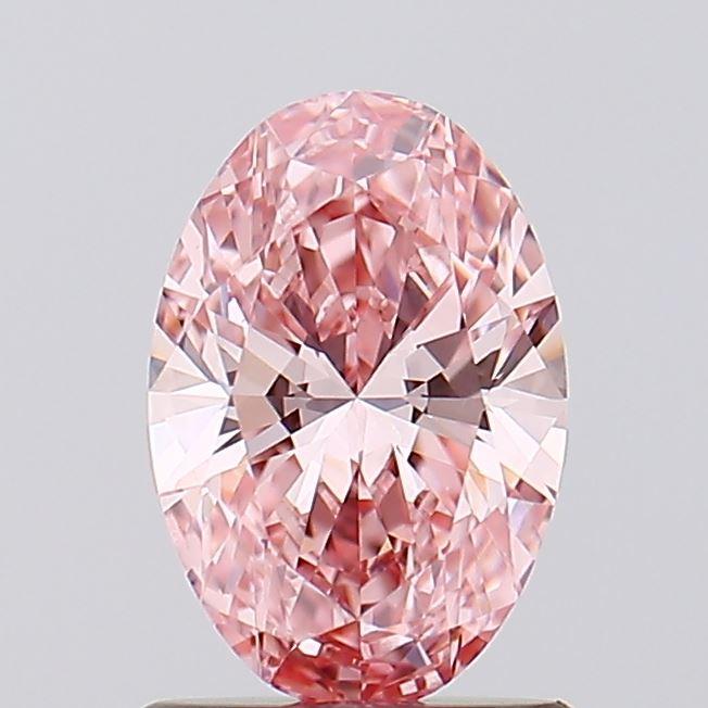 1.02 Ct. Fancy Vivid Pink Oval Lab Grown Diamond