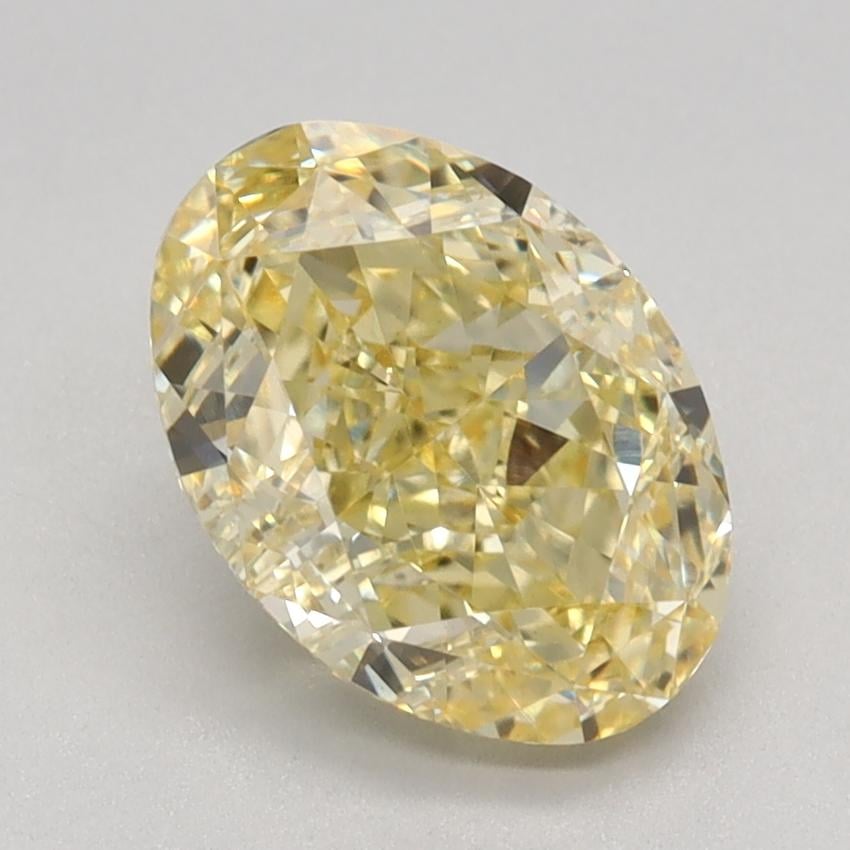 1.83 Ct. Fancy Intense Yellow Oval Lab Grown Diamond