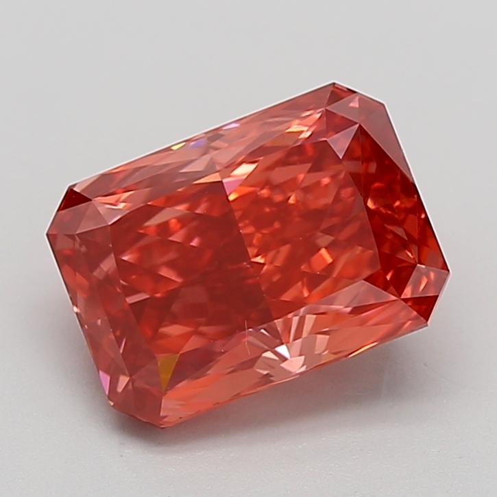 3.19 Ct. Fancy Vivid Pink Radiant Lab Grown Diamond