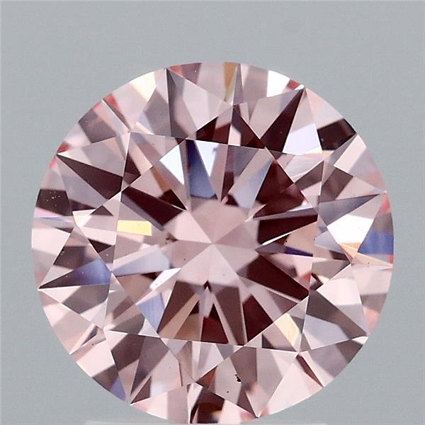 2.42 Ct. Fancy Intense Pink Round Lab Grown Diamond