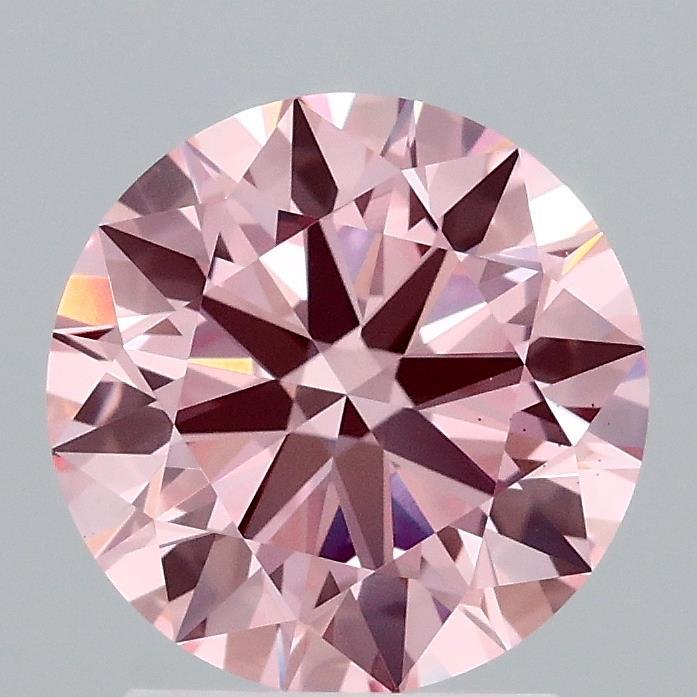 2.04 Ct. Fancy Intense Pink Round Lab Grown Diamond
