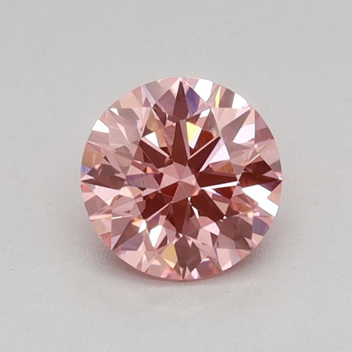 0.40 Ct. Fancy Vivid Pink Round Lab Grown Diamond