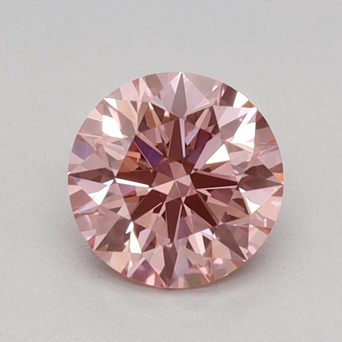0.53 Ct. Fancy Vivid Pink Round Lab Grown Diamond
