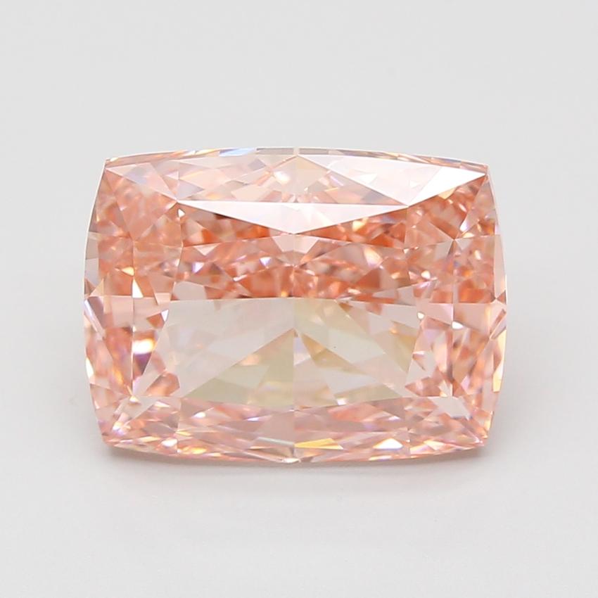 7.11 Ct. Fancy Vivid Pink Cushion Lab Grown Diamond