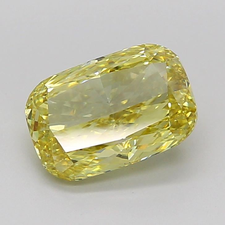 2.01 Ct. Fancy Intense Yellow Cushion Lab Grown Diamond