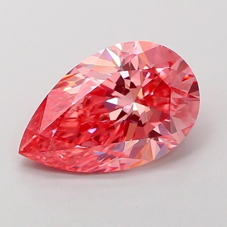 2.51 Ct. Fancy Vivid Pink Pear Lab Grown Diamond
