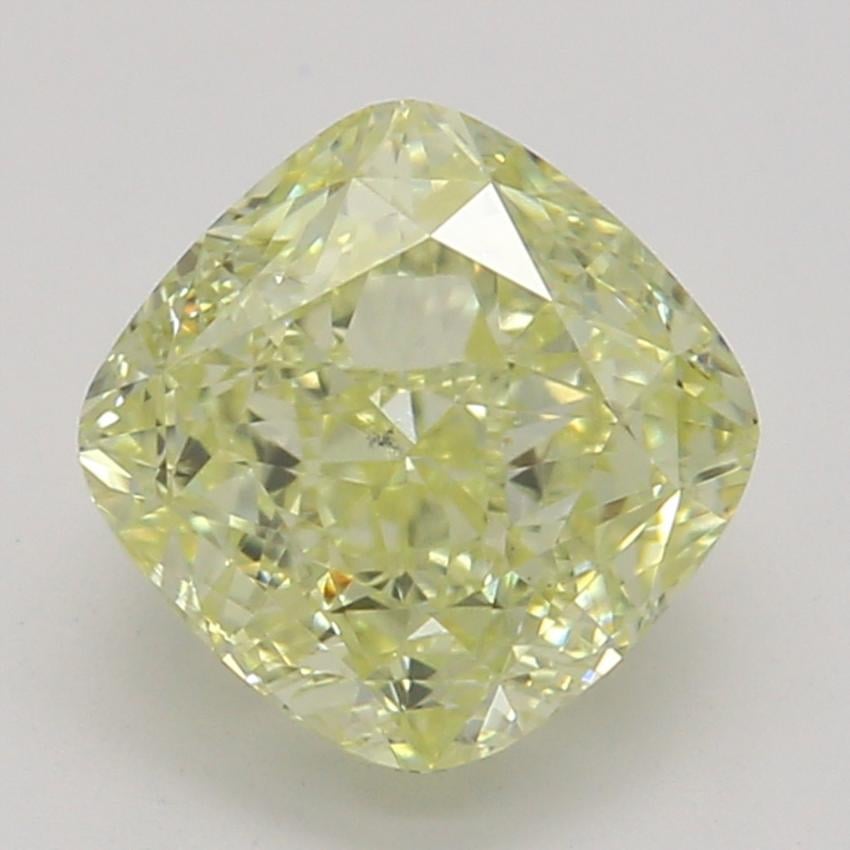 1.08 Ct. Fancy Light Yellow Cushion Diamond