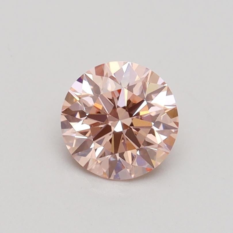 0.64 Ct. Fancy Intense Pink Round Lab Grown Diamond