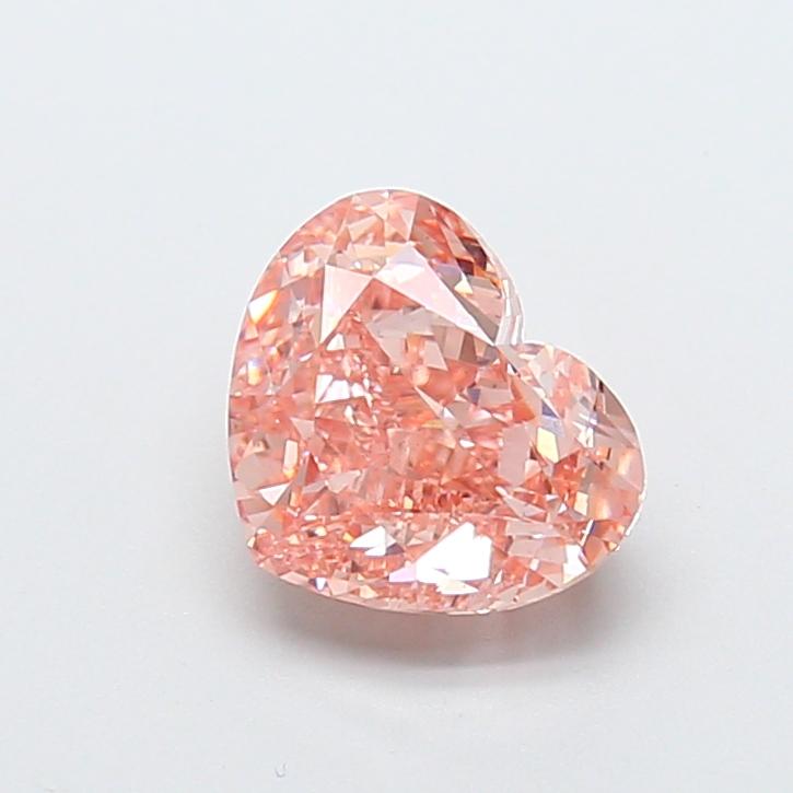 2.38 Ct. Fancy Intense Pink Heart Lab Grown Diamond