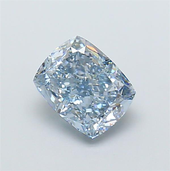 1.87 Ct. Fancy Vivid  Blue Cushion Lab Grown Diamond