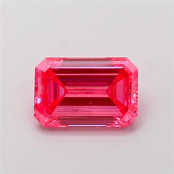 1.22 Ct. Fancy Vivid Pink Emerald Lab Grown Diamond