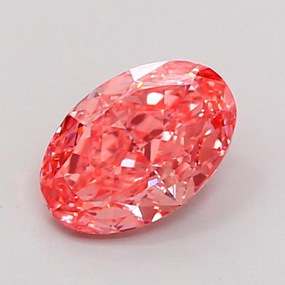 1.05 Ct. Fancy Vivid  Pink Oval Lab Grown Diamond