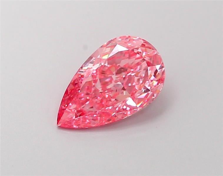 1.31 Ct. Fancy Vivid  Pink Pear Lab Grown Diamond