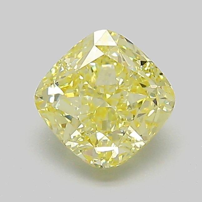 1.08 Ct. Fancy Yellow Cushion Lab Grown Diamond