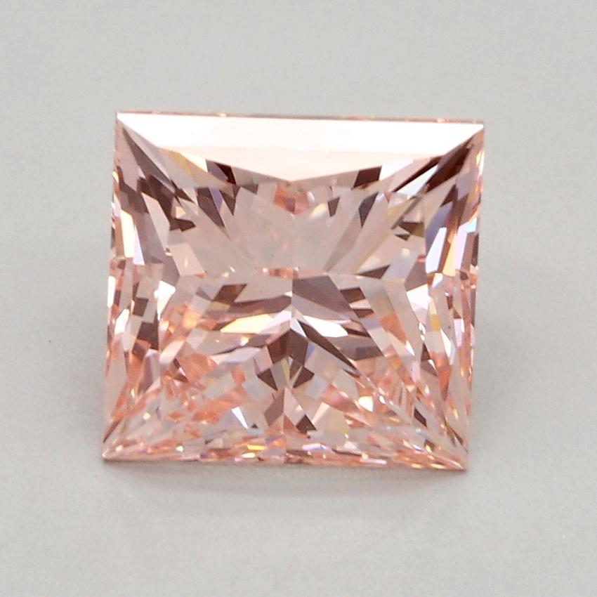 1.92 Ct. Fancy Intense Pink Princess Lab Grown Diamond