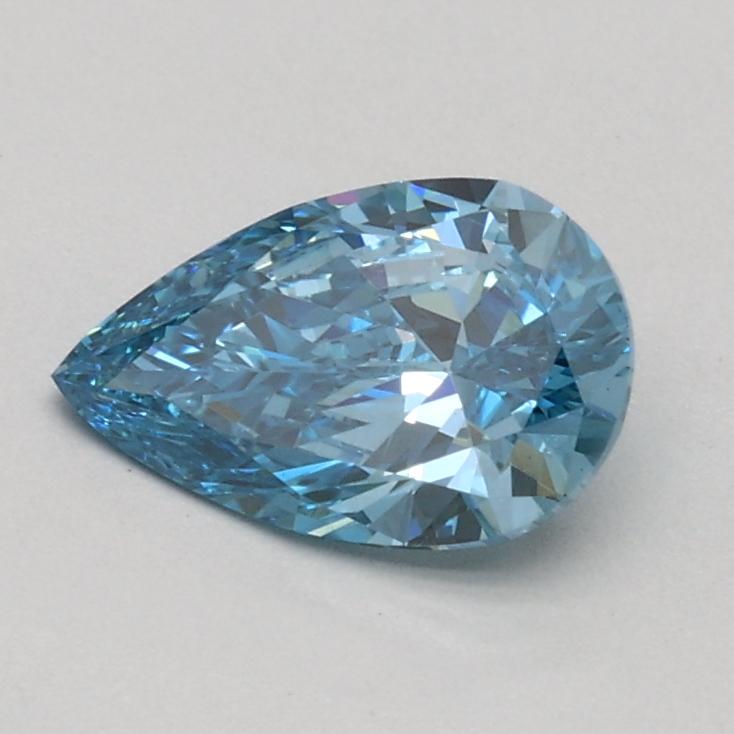 0.52 Ct. Fancy Vivid Blue Pear Lab Grown Diamond