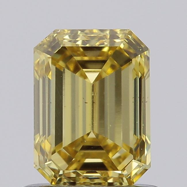 1.01 Ct. Fancy  Yellow Emerald Lab Grown Diamond