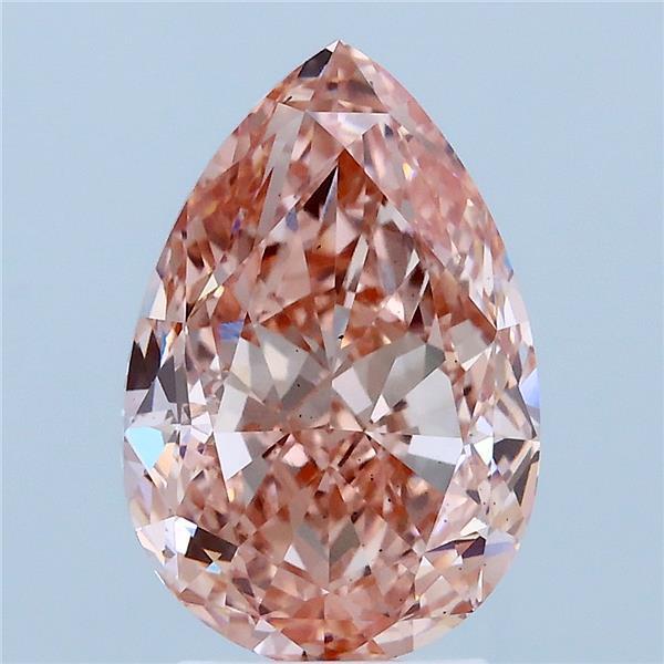3.56 Ct. Fancy Intense Pink Pear Lab Grown Diamond