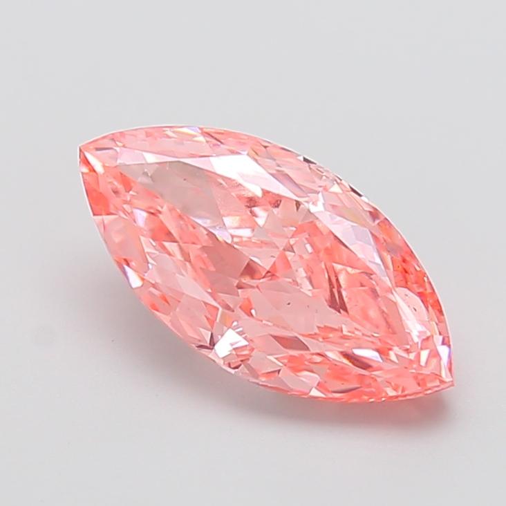 3.06 Ct. Fancy Vivid Pink Marquise Lab Grown Diamond