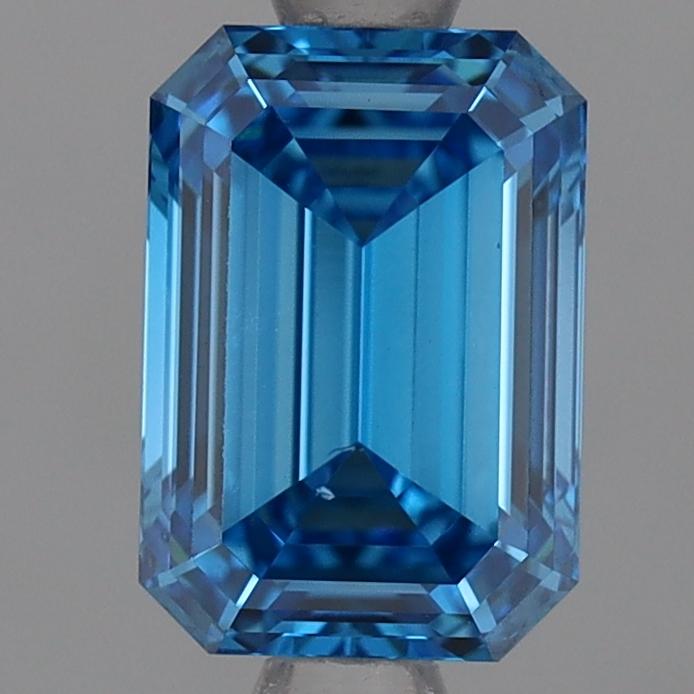 1.06 Ct. Fancy Vivid Blue Emerald Lab Grown Diamond